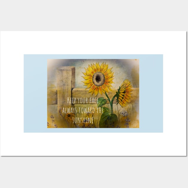 Sunflowers "Toward the Sunshine" Wall Art by SistersInArtN